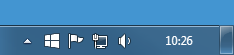 Windows 10 upgrade icon in Windows 7