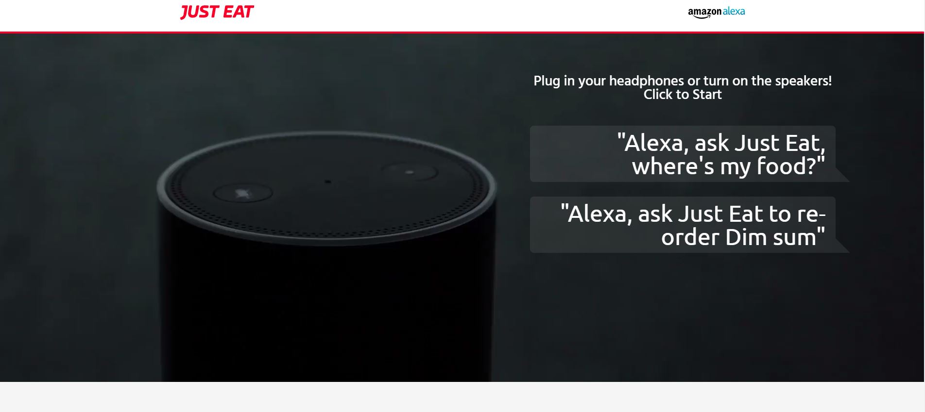 Alexa best sale just eat